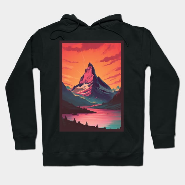 Zermatt,Matterhorn,Switzerland,Poster Hoodie by BokeeLee